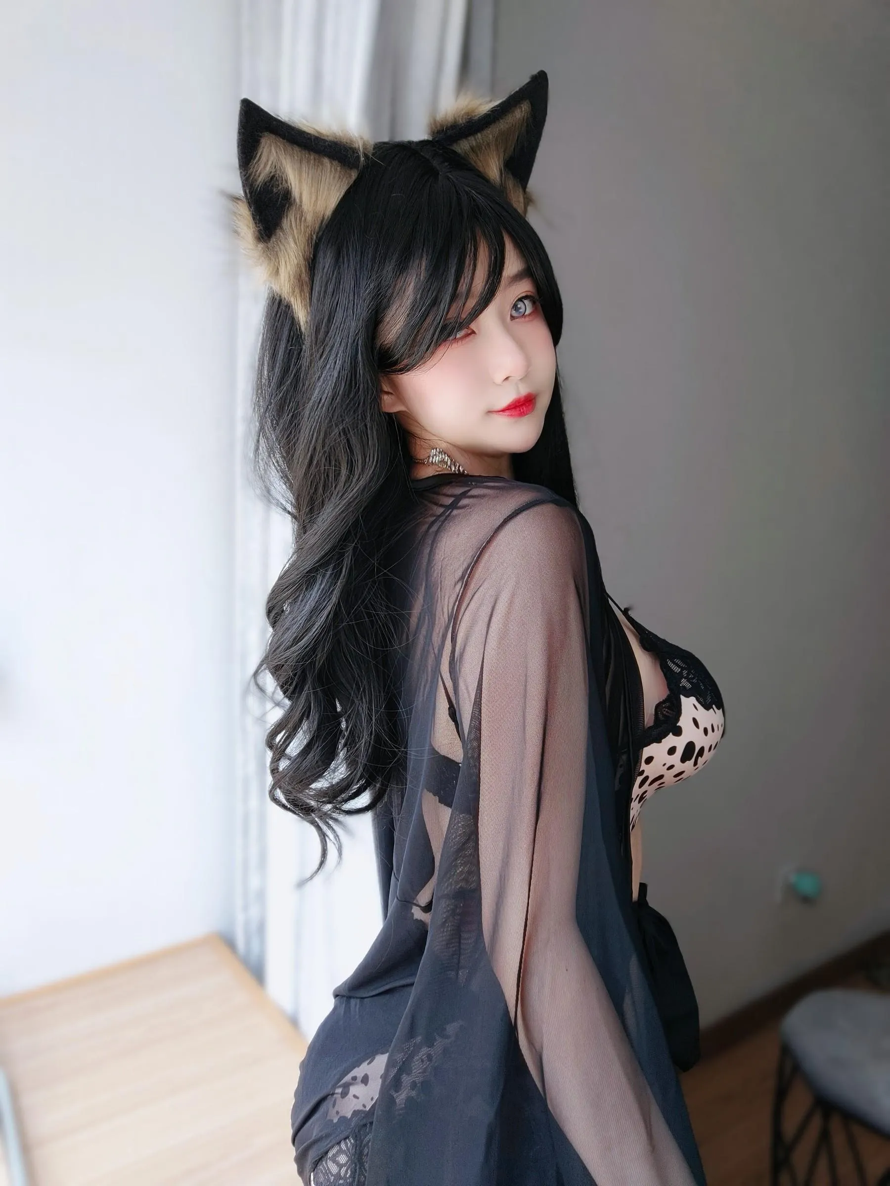 女主K – NO.29 豹纹内衣 [101P]插图6
